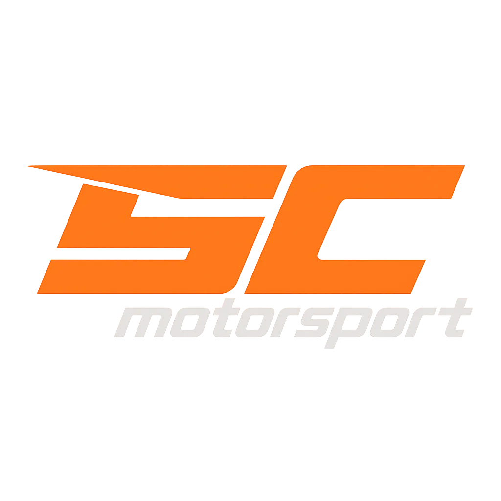 Logotipo de Iniesta SC MotorSport comprimido hacia arriba.